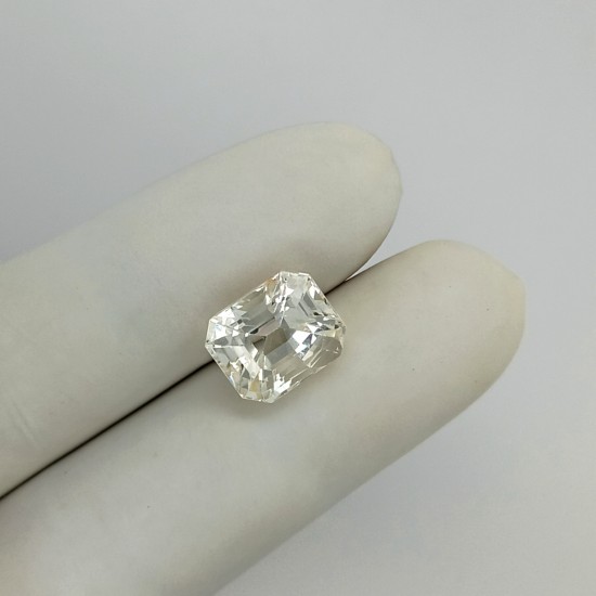 White Sapphire  9.05 Ct Gem Quality
